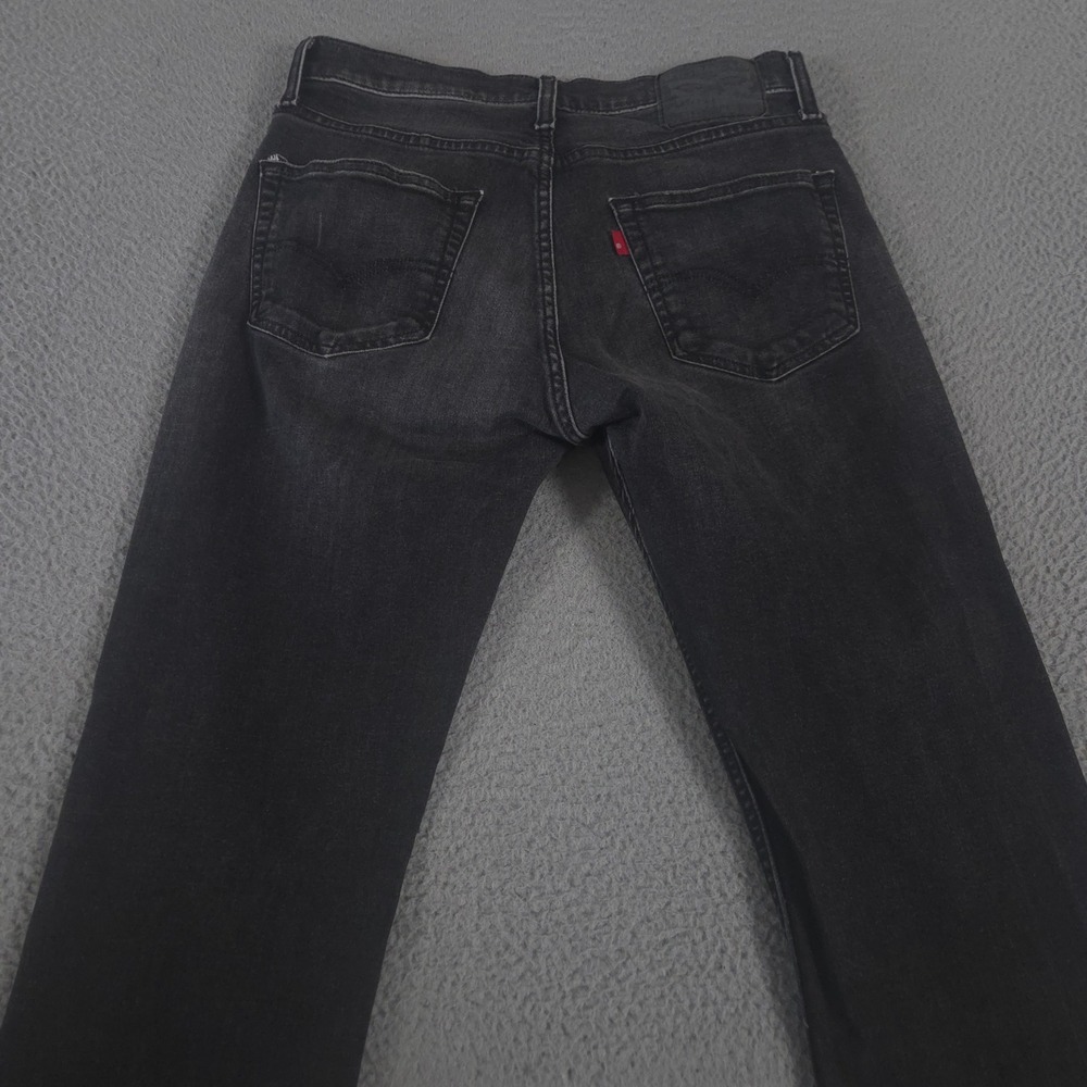 Levi's Jeans Mens 32x34 Black 511 Slim Leg Cotton Blend Faded Denim Pants Preppy - Picture 10 of 12